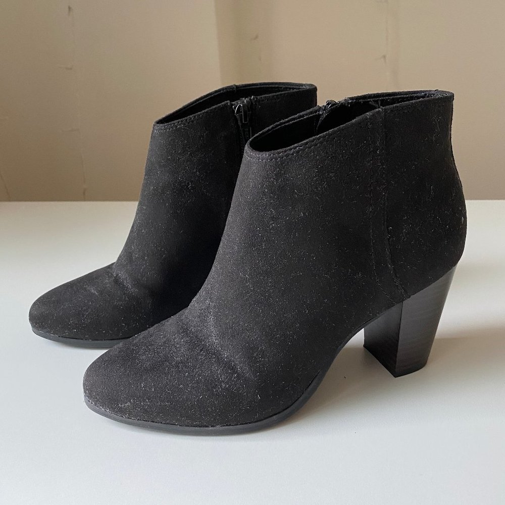 Ankle Black Booties with Heel